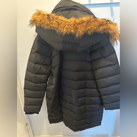 RUDSAK Black Puffer Jacket with Faux Fur Hood - Picture 5 of 12